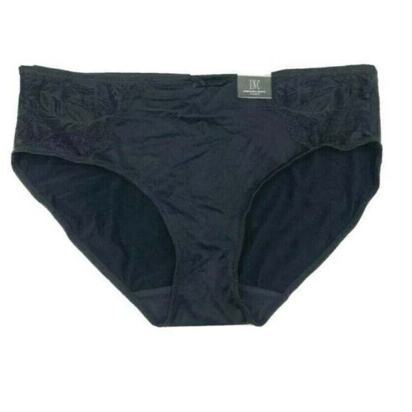 INC International Concepts Womens Lace Inset Hipster Panties Black Size 2X NEW - Picture 7 of 7